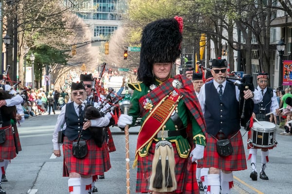 Peachtree Street in Midtown will be filled with the sights and sounds of the annual St. Patrick’s Parade on Saturday, March 14. (Courtesy of the Atlanta St. Patrick’s Parade/Faith Swift)