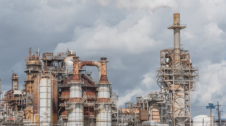 Oil companies have not built a new refinery in the United States for more than 40 years, although many have been expanded. When one of the old refineries does go down for repairs or because of hurricanes, it often leaves the U.S. with a supply crunch. Here, a refinery in Pasadena, Texas. (Trong Nguyen/Dreamstime/TNS)