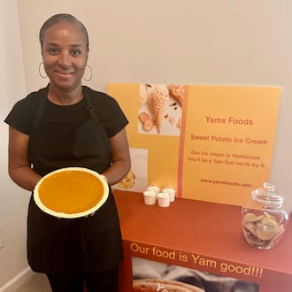Karen Ervin of Mableton-based Yams Foods developed a recipe for sweet potato cookies and created a business based a vegetable that had been a family favorite for decades. (Courtesy of Yams Foods)