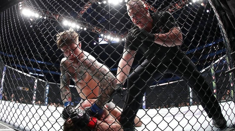 An MMA match in Florida had an unusual ending Saturday night.