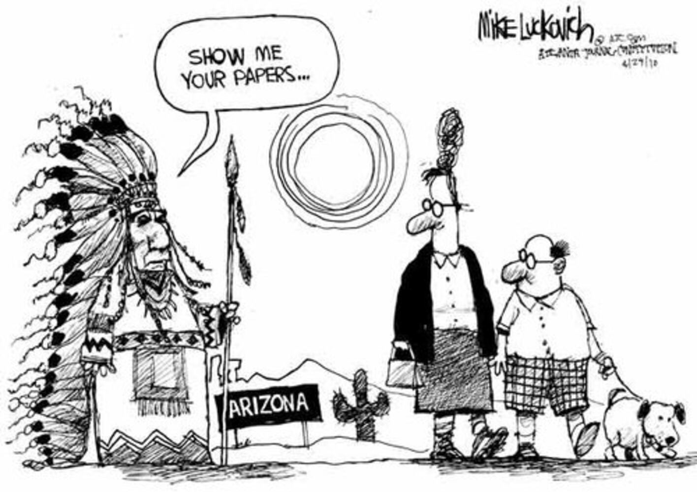 Mile Luckovich cartoons for April 2010