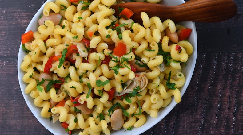Warm Pasta Salad. (CHRIS HUNT FOR THE ATLANTA JOURNAL-CONSTITUTION)