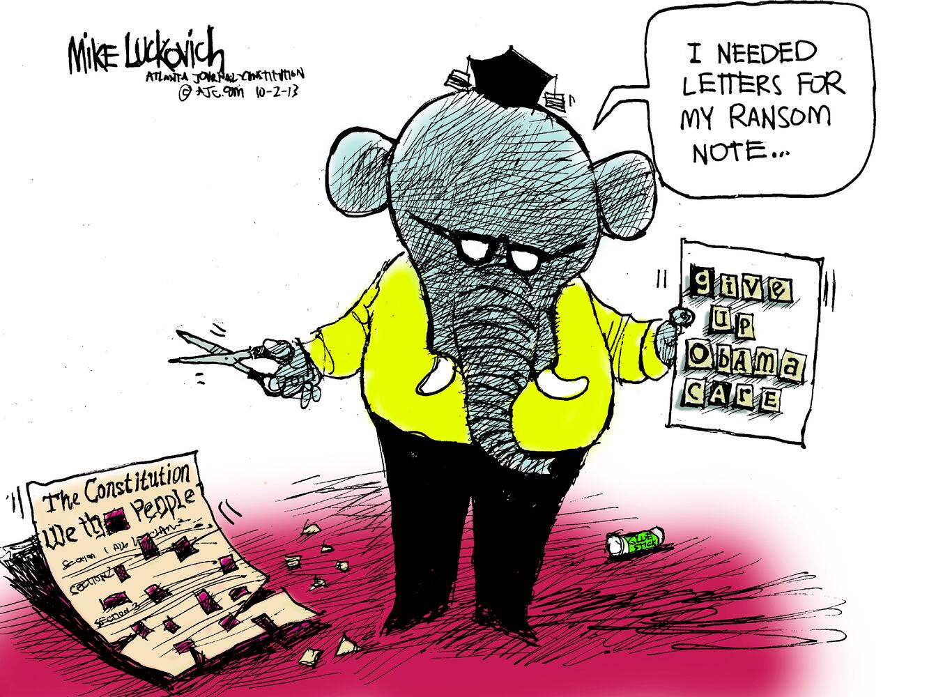 Luckovich: Obamacare and GOP