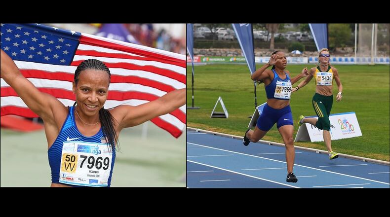 Emma McGowan, a Gwinnett County Public Schools bus driver, won gold at the World Masters Track and Field Championship in Malaga, Spain. The competition concluded on Sept. 16.