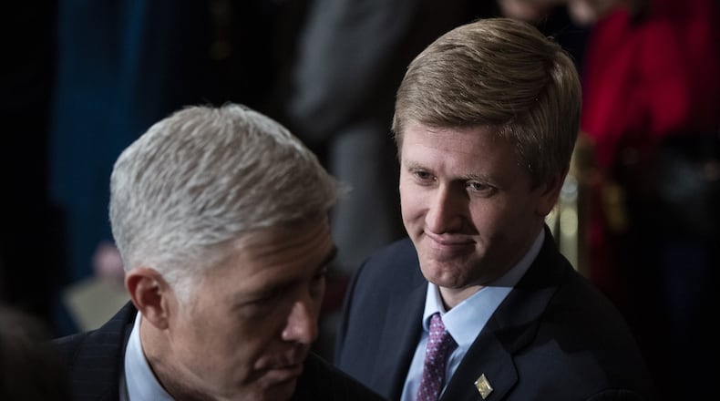 Georgia operative Nick Ayers, right, won’t take the job as Donald Trump’s top operative. (Photo by Jabin Botsford - Pool/Getty Images)