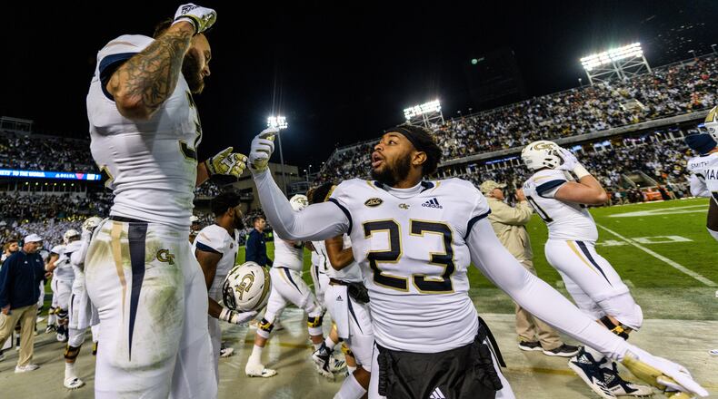 Georgia Tech senior walk-on Melvin Davis will take part in senior day activities Saturday before the Virginia game. "It's just been a ride, to say the least," Davis said. " (Danny Karnik/Georgia Tech Athletics)