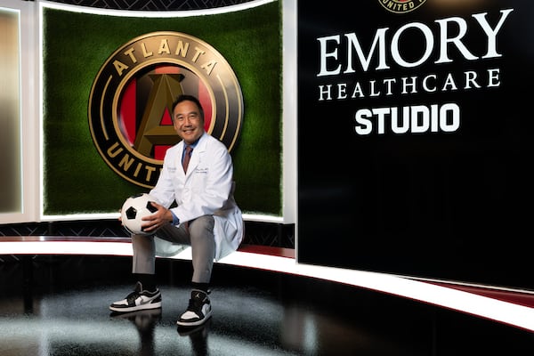 Dr. Jonathan Kim serves as team cardiologist for Atlanta United and several other professional sports teams in Atlanta. (Courtesy of Daniel Varnado/Emory Healthcare)