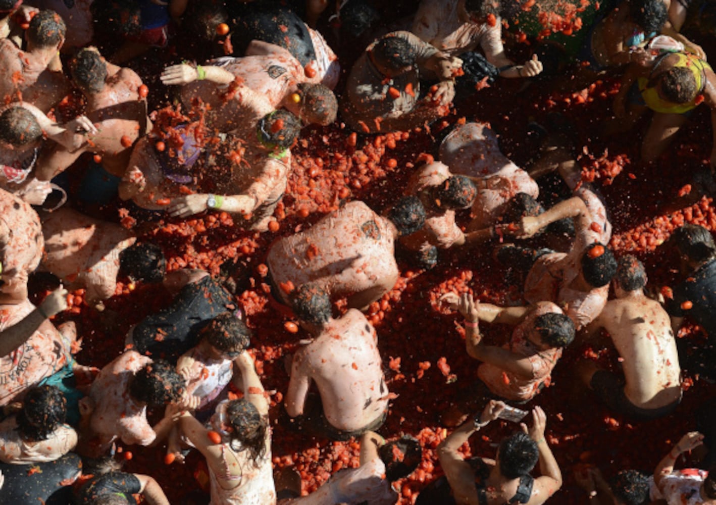 La Tomatina Festival 2014 in Spain