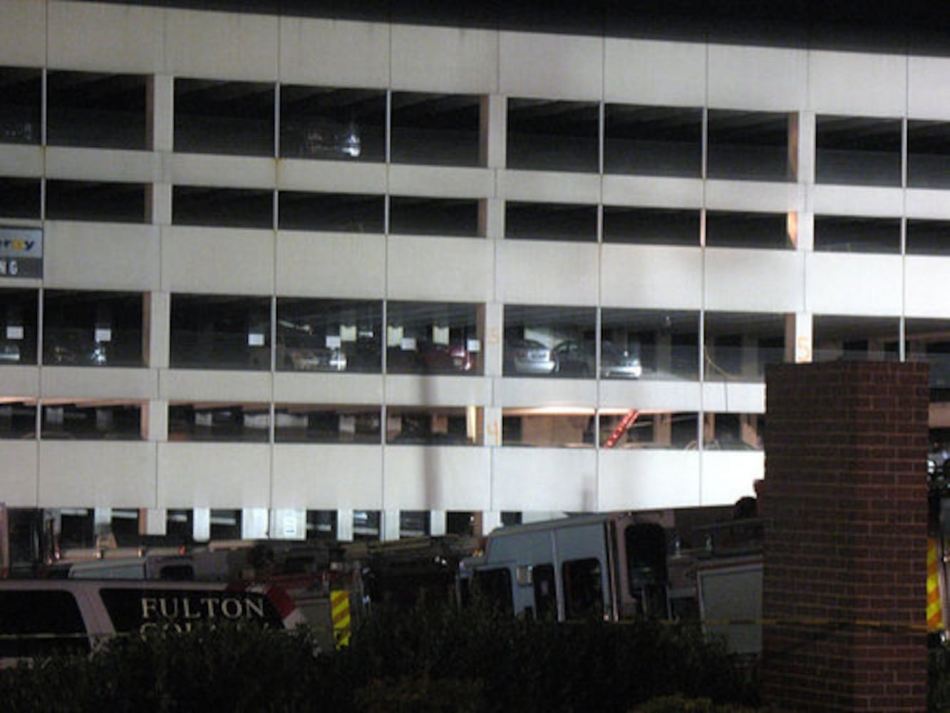 Parking deck collapse in Midtown