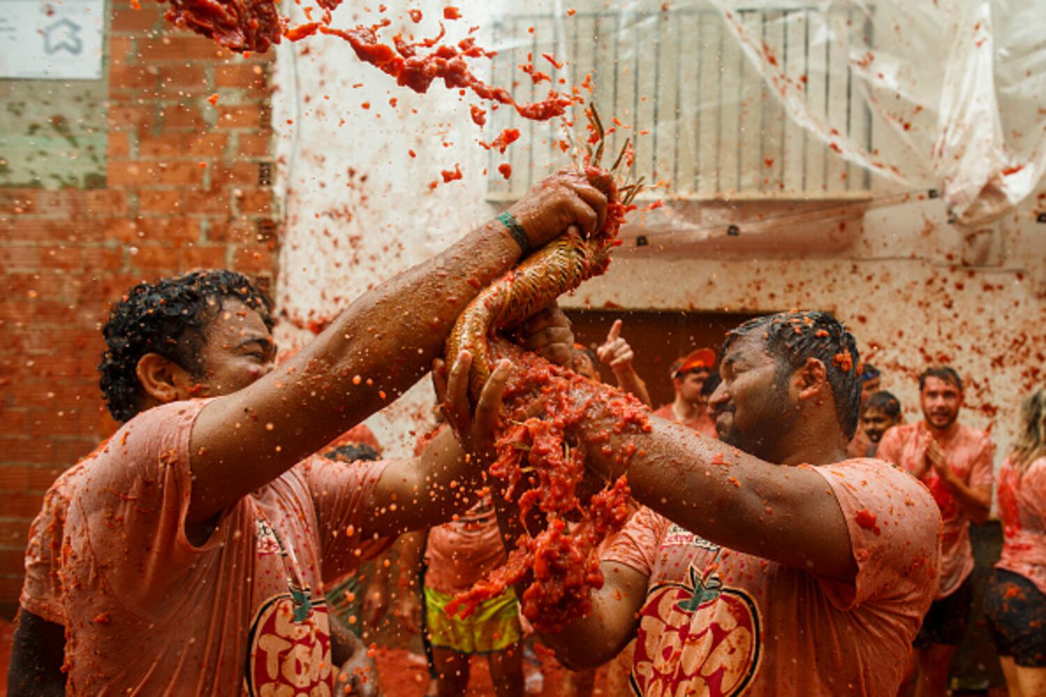 Photos: Spain’s Tomatina Festival paints city red