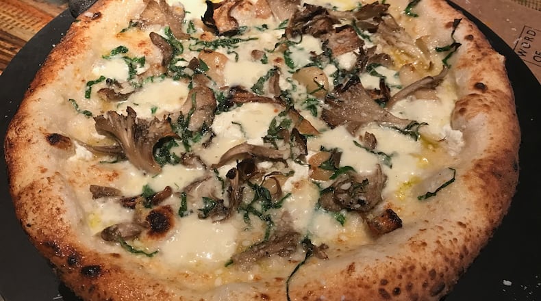 Maitake pizza at Vero. Photo courtesy of Word of Mouth Restaurant Group