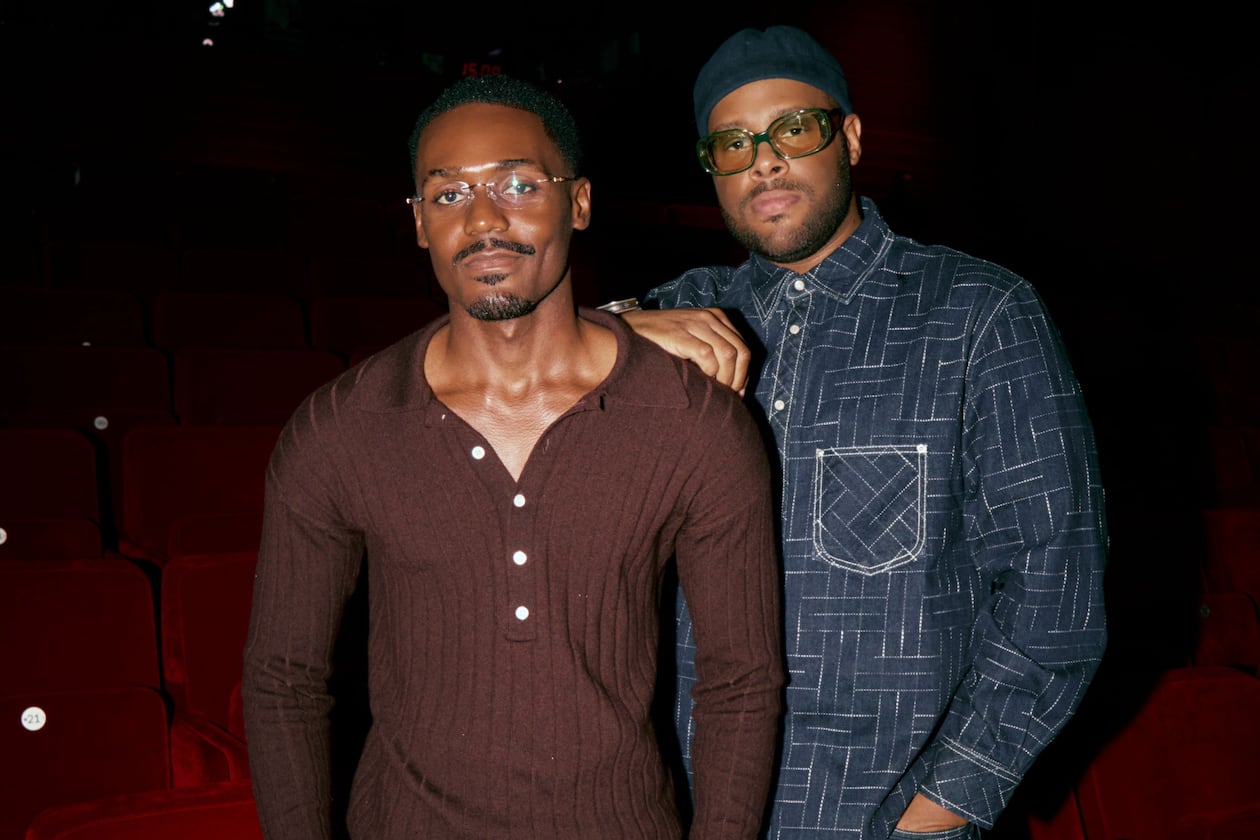 Atlanta-based fashion photographers Donté Maurice (left) and Ahmad Barber were commissioned by the High to fly to Paris and photograph the latest Viktor&Rolf collection. (Courtesy of Tone Woolfe)