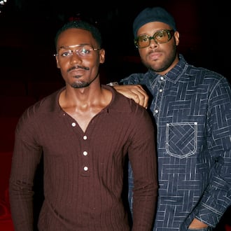 Atlanta-based fashion photographers Donté Maurice (left) and Ahmad Barber were commissioned by the High to fly to Paris and photograph the latest Viktor&Rolf collection. (Courtesy of Tone Woolfe)