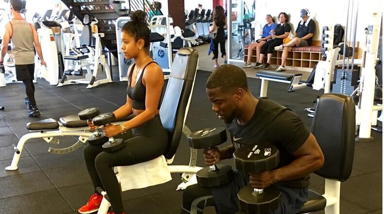 Kevin Hart's busy social media accounts are full of high-energy images like this one.