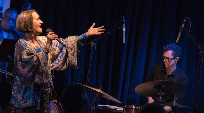 Jazz singer Virginia Schenck will perform with vocalist Bobby McFerrin on Nov. 30 at Atlanta Symphony Hall. Schenck has organized a 13-voice choir, one of three choral ensembles that McFerrin will utilize in the course of his show. CONTRIBUTED BY VIRGINIA SCHENCK