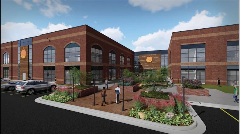 Rendering of Atanta Community Food Bank facility planned for East Point.
