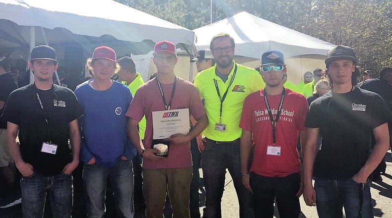 Cherokee High School welding students. CONTRIBUTED