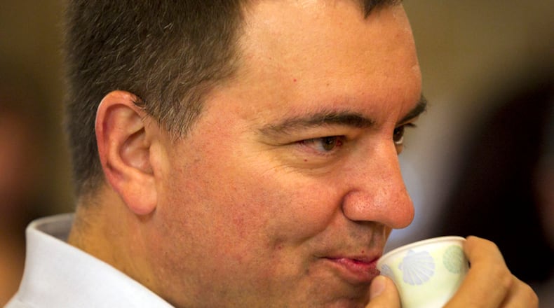 4/22/12 Ralph Barrera/American-Statesman; Young entrepreneurs ages 5-17 competed Sunday in The Best Tasting Lemonade contest at the Austin Children's Museum. The contest is a prelude to Lemonade Day Austin, in which more than 11,000 kids will participate all over the city on May 6, 2012. Lemonade Day Austin is a fun, free, event where kids get to make and keep the money that they earn while learning first-hand about business and entrepreneurship. Judge Joe Liemandt sips a tasty tartness concoction from one of the kids. Kids will vie for the title of best lemonade in several categories. (Mashhood story)