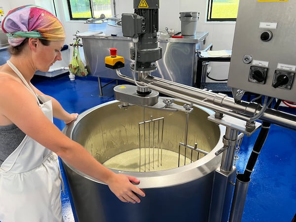 Hannah Walker is the cheesemaker at Rosemary and Thyme Creamery. (Courtesy of Hannah Walker)
