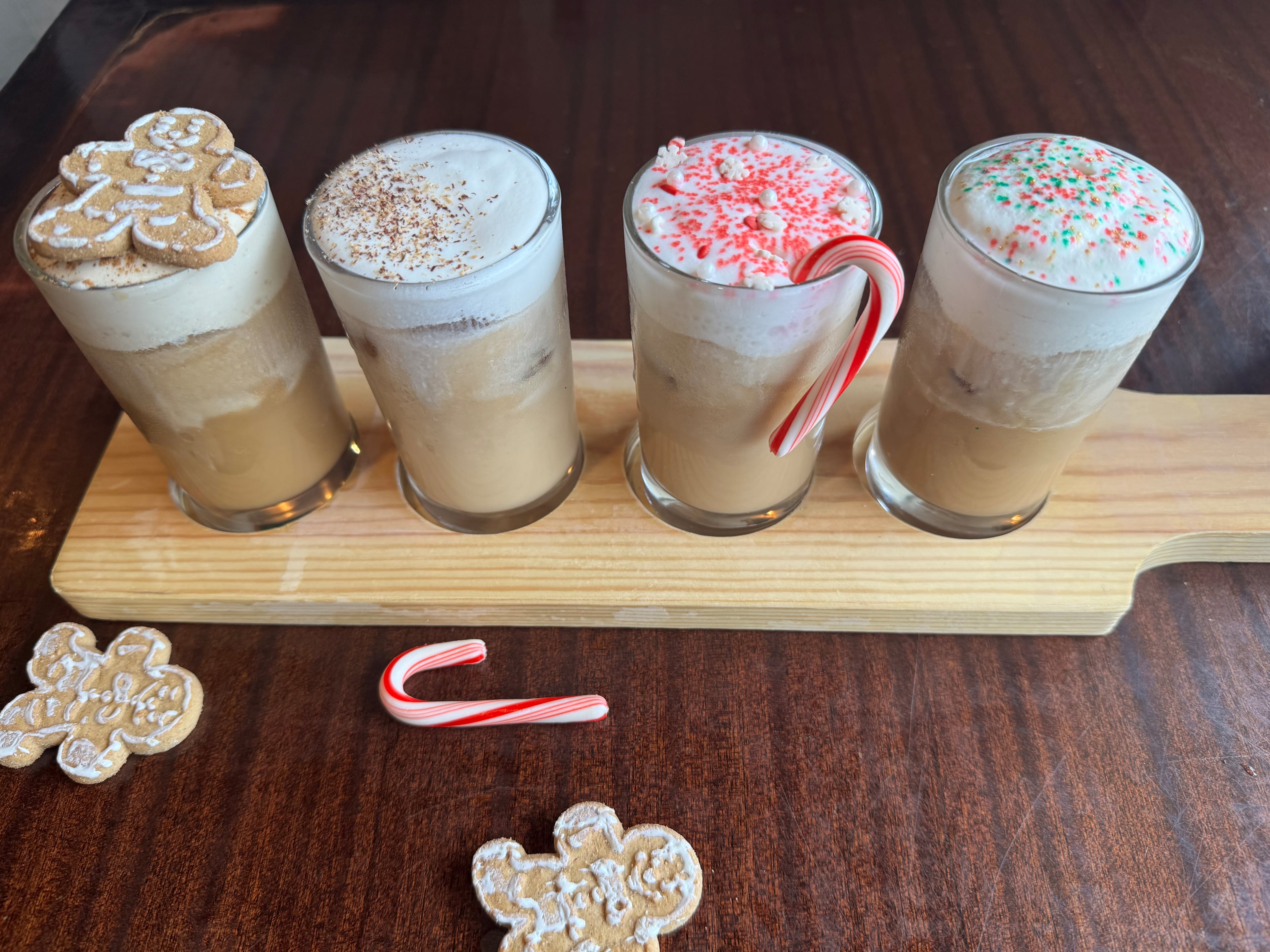 The holiday coffee flight from Season in Marietta. (Courtesy of Season)