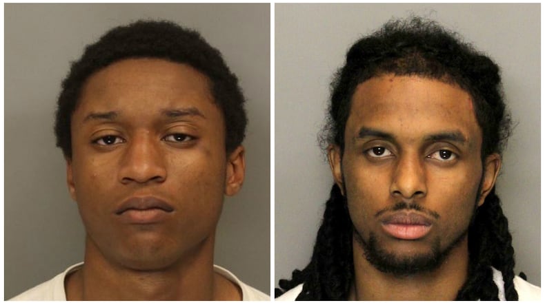 Mugshots of James Lee Black (left) and Abdul Malik Griffin (right)