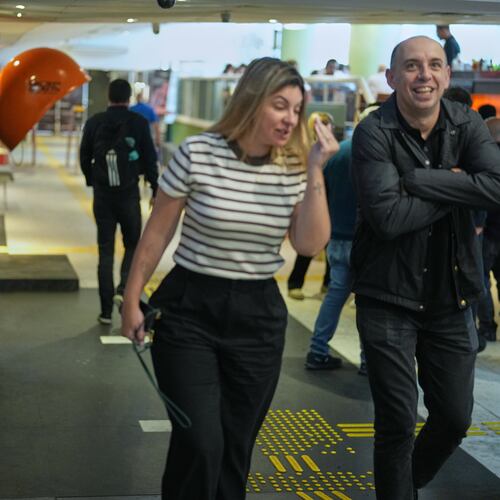 A billboard promoting the Oscar-nominated film The Secret Agent is displayed outside a movie theater in Sao Paulo, Thursday, Jan. 22, 2026. (AP Photo/Andre Penner)