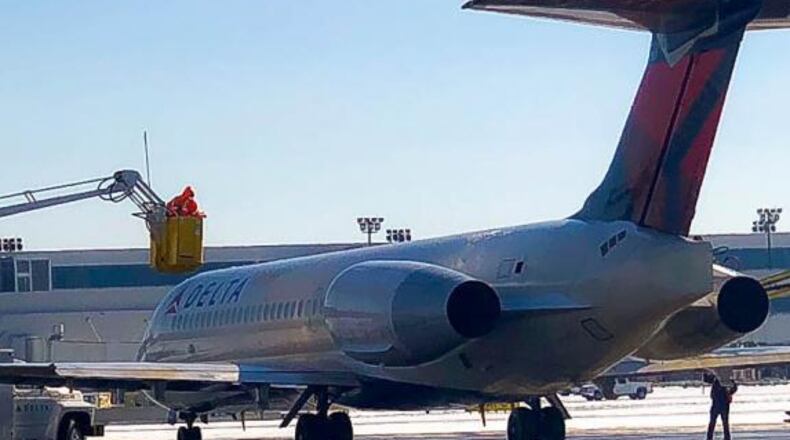 Deicing. Source: Delta Air Lines