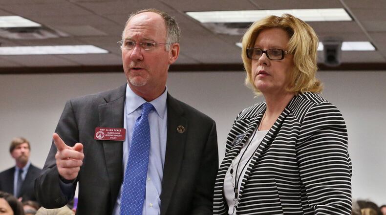 State Rep. Allen Peake and state Sen. Renee Unterman both say it’s time for Georgia to consider waivers to make changes to the state’s Medicaid policy. BOB ANDRES / BANDRES@AJC.COM