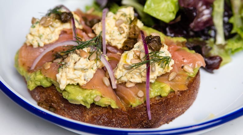 Whiskey Bird’s avocado toast connects Southwestern, Asian and Jewish-American cuisine by adding lox and egg salad. CONTRIBUTED BY HENRI HOLLIS