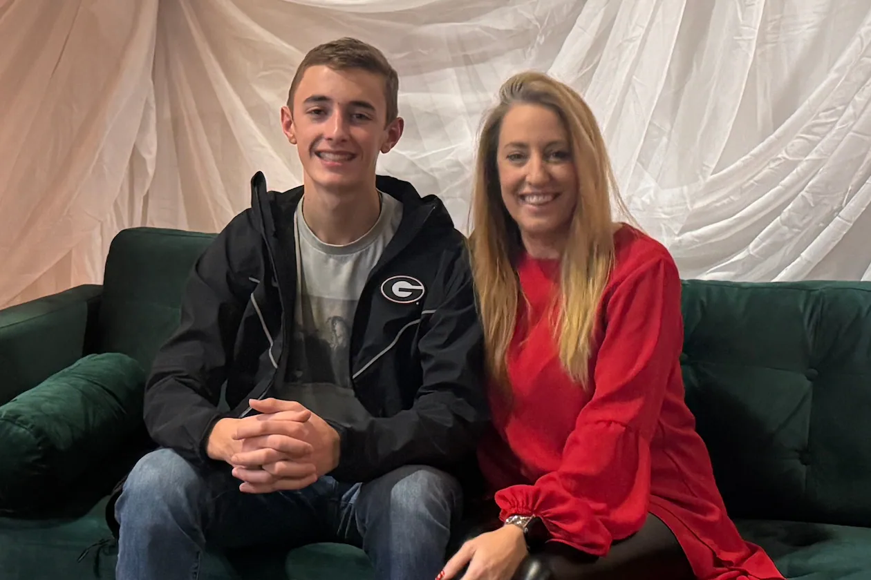 When Atlanta native Sabrina Bridwell was diagnosed with breast cancer, she found herself at a crossroads — she could allow the diagnosis to “ruin” her or transform it into something positive. With her 15-year-old son by her side, the mother-son duo started making gift bags for other newly diagnosed patients. (Courtesy of Sabrina Bridwell)