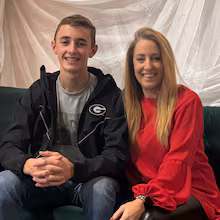 When Atlanta native Sabrina Bridwell was diagnosed with breast cancer, she found herself at a crossroads — she could allow the diagnosis to “ruin” her or transform it into something positive. With her 15-year-old son by her side, the mother-son duo started making gift bags for other newly diagnosed patients. (Courtesy of Sabrina Bridwell)