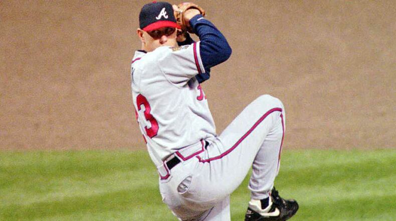 The Braves started left-hander Steve Avery in Game 4 of the World Series Oct. 25, 1995, in Cleveland. (Marlene Kara/AJC)