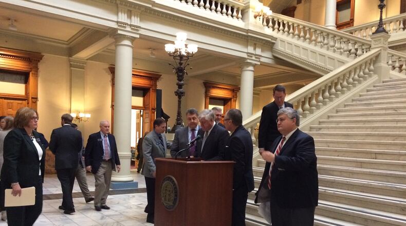 Georgia Senate GOP leaders unveiled their priorities list Thursday, just days before the start of the 2017 legislative session. KRISTINA TORRES / KTORRES@AJC.COM