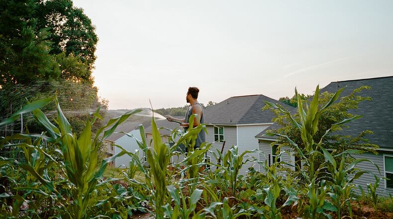 Jose Ibarra's photograph "Mario's Garden" is one of the first artworks visitors will see at MOCA GA's "Gathered V" exhibit.