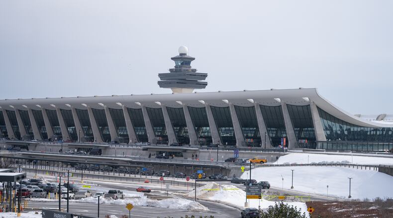 FILE - Dulles International Airport is seen on Friday, Feb. 6, 2026, in Dulles, Va. (AP Photo/Allison Robbert,File)