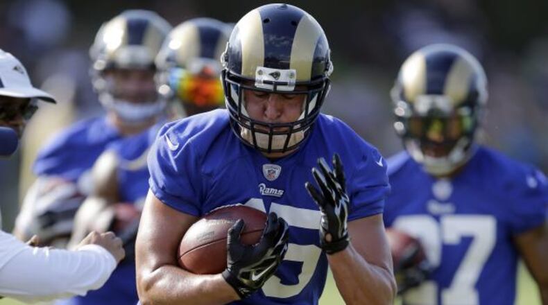 Former Georgia Tech B-back Zach Laskey didn't make the active roster of the St. Louis Rams, but has been added to their practice squad. (ASSOCIATED PRESS)