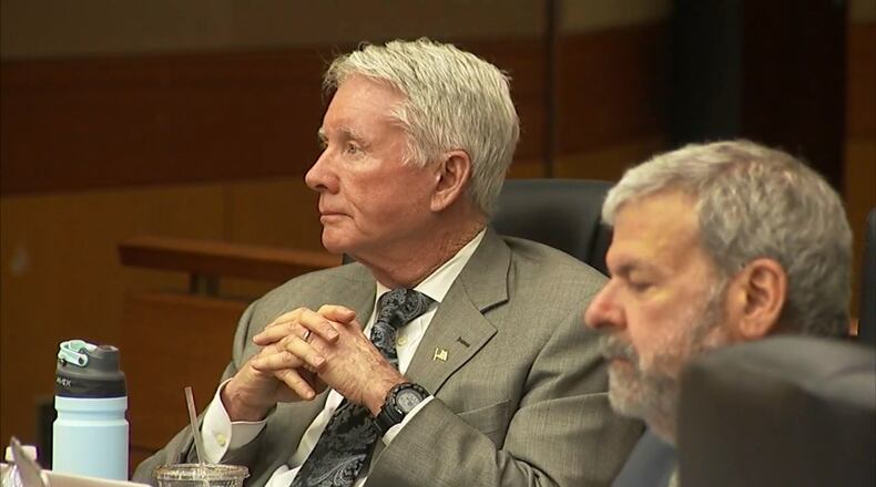 Tex McIver listens during his murder trial on March 30, 2018 at the Fulton County Courthouse. (Channel 2 Action News)