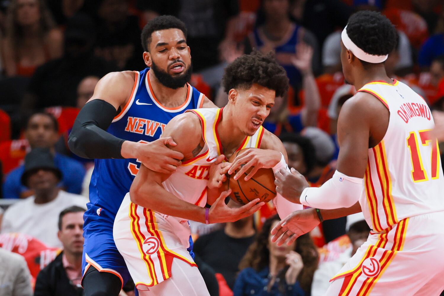 NBA first round playoff game 3 between New York Knicks and Atlanta Hawks