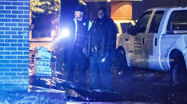 Atlanta police are investigating after a business owner allegedly caught a man stealing from a car behind a Campbellton Road hair salon and shot him during a confrontation.