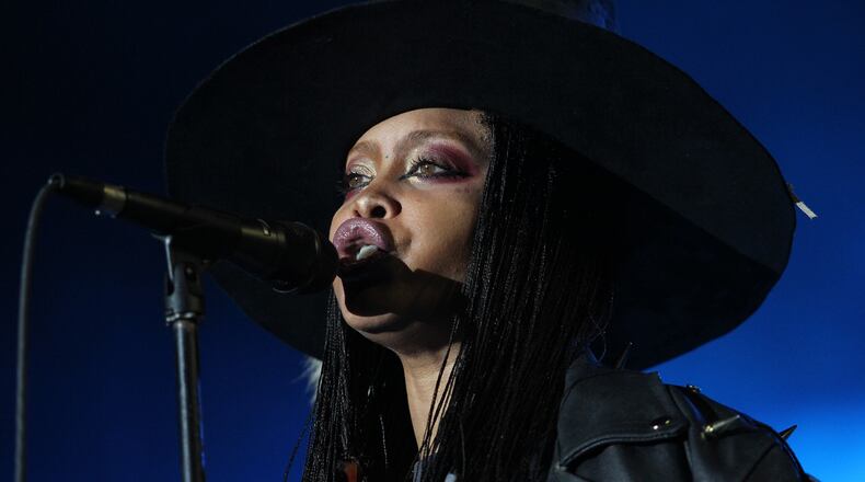 Erykah Badu performing at ONE Music Fest at the Aaron's Lakewood Amphitheater in 2016. Photo: Akili-Casundria Ramsess/Special to the AJC