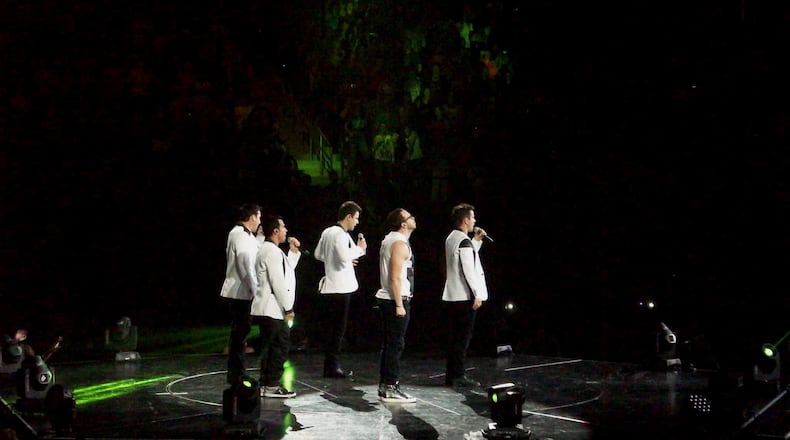 New Kids on the Block were hangin' tough at Philips Arena Thursday night.