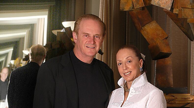 Howard and Lynne Halpern chair the first annual Cattle Barons Ball, a benefit for the American Cancer Society at their Buckhead residence. (Mikhail Boutchine/AJC 2003)