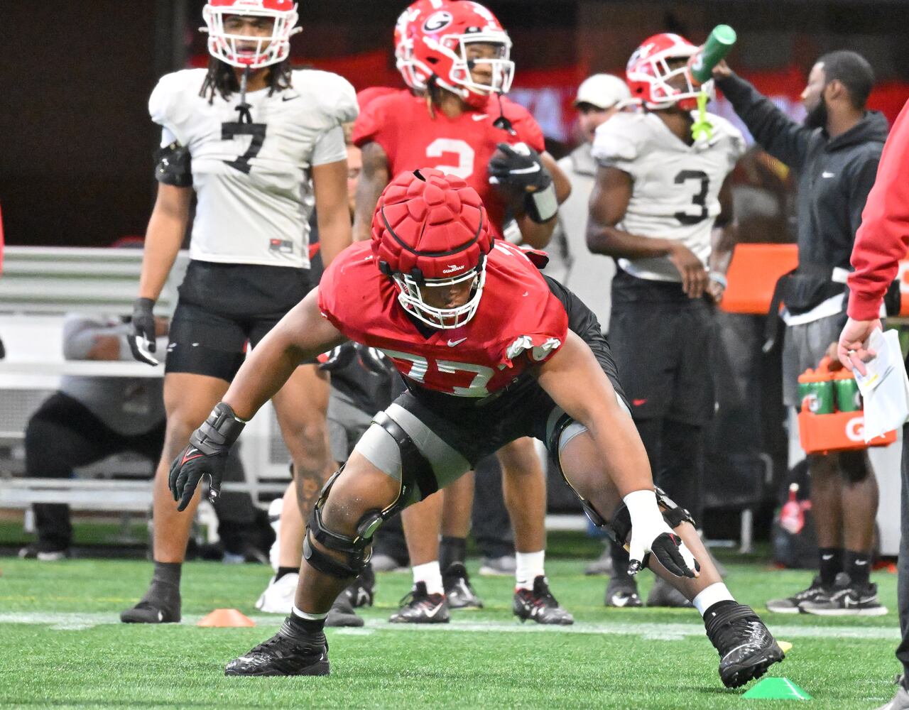 Peach Bowl Georgia practice