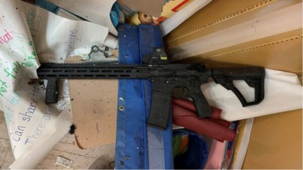 Salvador Ramos, 18, used this rifle in the mass shooting he carried out in Uvalde, Texas, in 2022, before law enforcement officers fatally shot him, according to a lawsuit pending against the Georgia gunmaker who sold him the weapon, Daniel Defense. The company has denied the allegations in the lawsuit and asked a judge to dismiss it. (Courtesy)