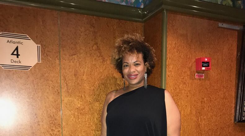 Joy Farmer after photo; weight in photo: 218 pounds; age in photo: 38 years; when photo was taken: April 2017 during a cruise to the Bahamas. Contributed by Joy Farmer