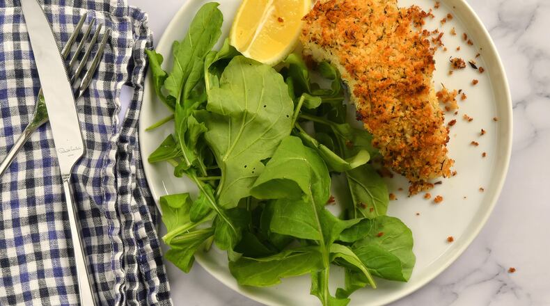 Baked Fish with Herbes de Provence Breadcrumbs.
(Chris Hunt for The Atlanta Journal-Constitution)