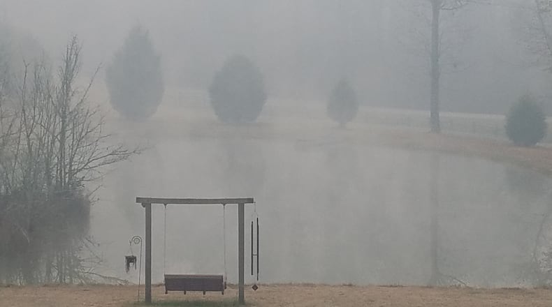 The Rough Ridge fire continues to burn in Fannin County. (Credit: Wyndle Bates)