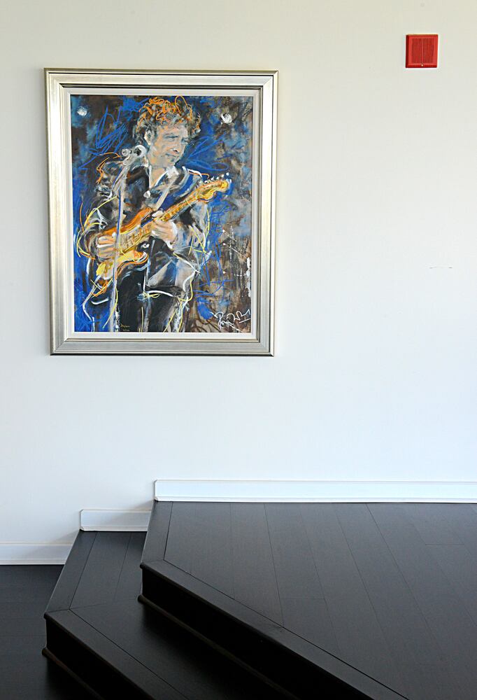 Art fills spacious interior