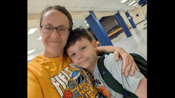 Christy Taylor (left) plans to stick with Fulton County public schools next year. Her son, James (pictured), has one year left in elementary school and will attend Briar Hill Elementary School. (Christy Taylor)