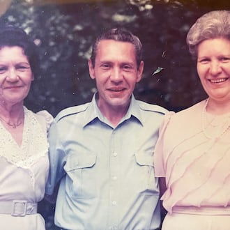 Herman Wilder with his sisters Clara Odom (left) and Rene Wright in an undated family photo. He was brutally killed in 2001, in a mystery that took 24 years to solve. (Courtesy)